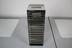 Thumbnail image of Laboratory Freezer Rack, Stainless Steel, 18 x 14 x 37 cm, 17 Loose shelves, 