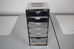 Thumbnail image of Laboratory Freezer Rack, Stainless Steel, 16 x 16 x 36 cm, 7 Loose shelves, 
