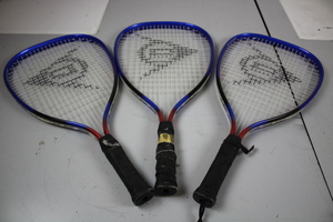 Thumbnail image of Lot of 13 Racketball Racquetball Rackets Racquets Dunlop Karakal Pro Kennex 