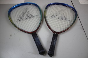 Thumbnail image of Lot of 13 Racketball Racquetball Rackets Racquets Dunlop Karakal Pro Kennex 