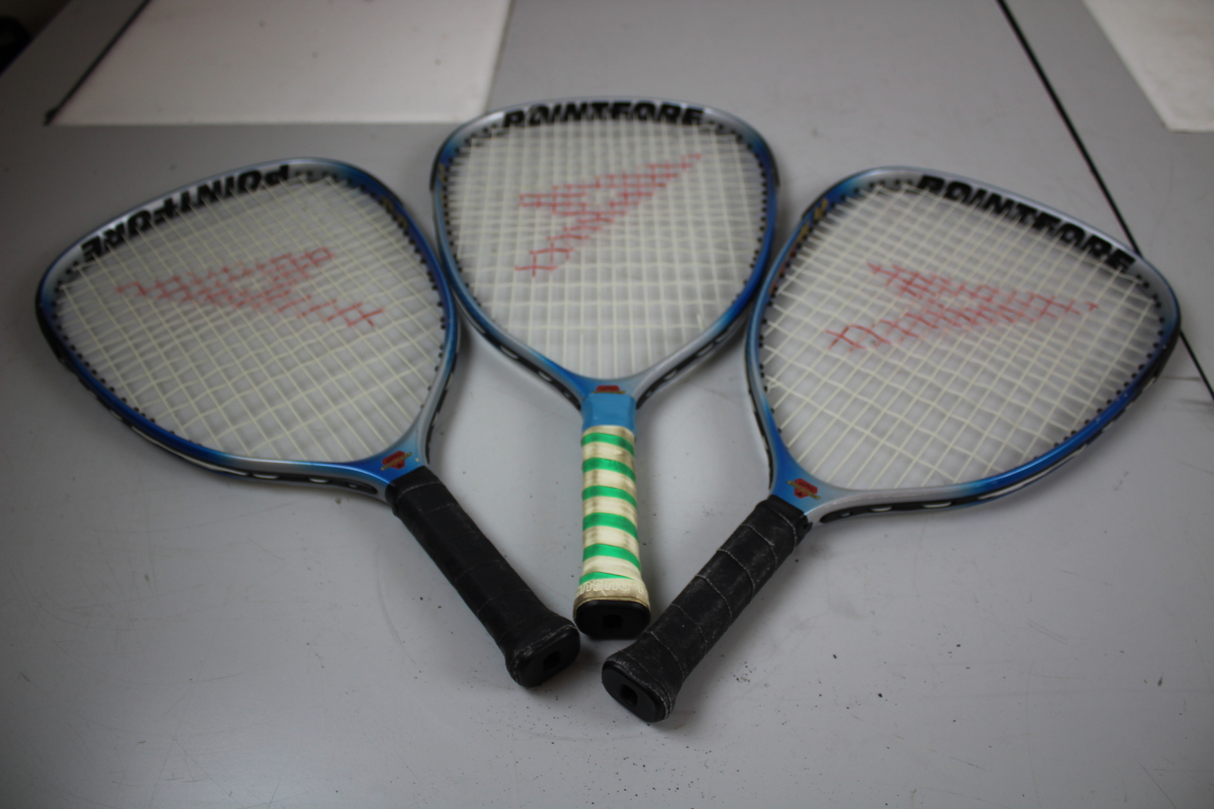 Image of Lot of 13 Racketball Racquetball Rackets Racquets Dunlop Karakal Pro Kennex 