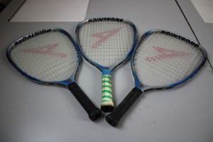 Thumbnail image of Lot of 13 Racketball Racquetball Rackets Racquets Dunlop Karakal Pro Kennex 