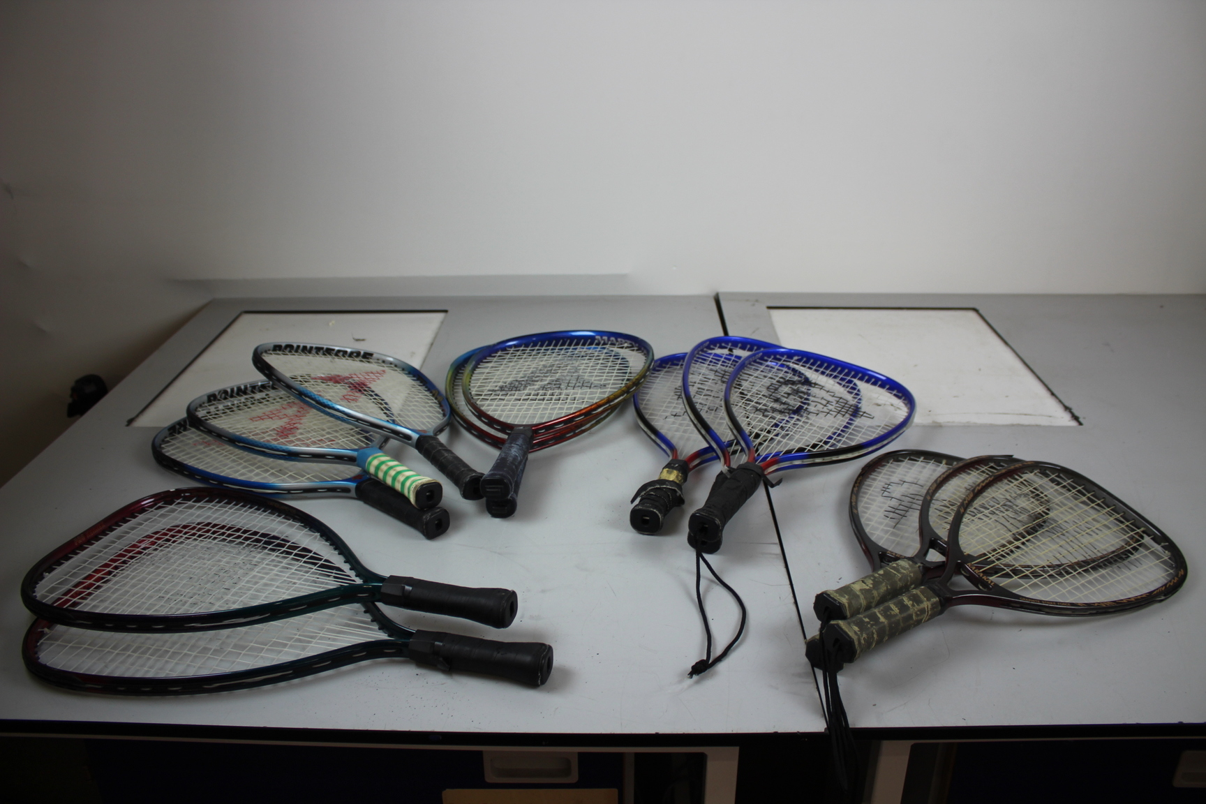 Image of Lot of 13 Racketball Racquetball Rackets Racquets Dunlop Karakal Pro Kennex 