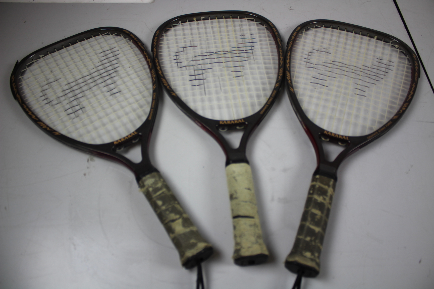 Image of Lot of 13 Racketball Racquetball Rackets Racquets Dunlop Karakal Pro Kennex 