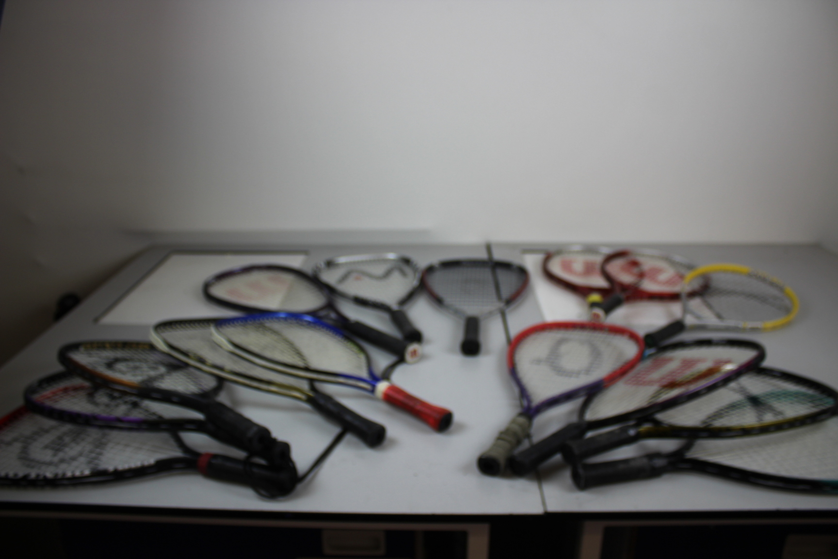 Image of Lot of 11 Racketball Rackets Raquetball Racquets Browning Mantis Slazenger Dunlo