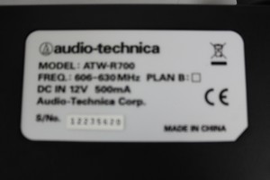 Thumbnail image of Audio-Technica ATW-R700 Receiver UHG Synthesized Diversity Receiver 2 Antennae 