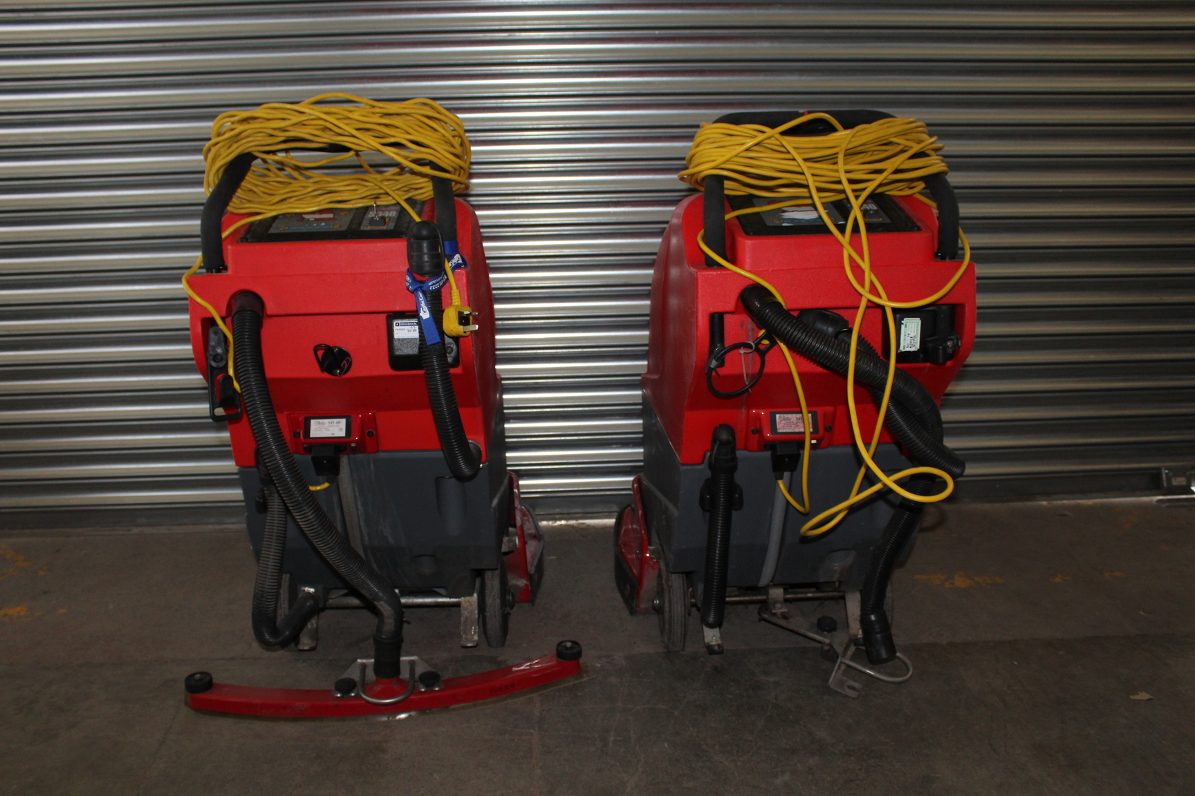 Image of Pair of Victor SD40 Industrial floor cleaners, Scrubbers dryers.