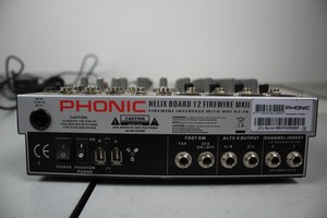 Thumbnail image of Job Lot Faulty Phonic Mixing Audio Equipment Helix Board 12 Plus Firewire MKII 