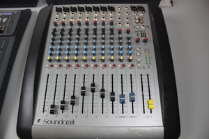 Thumbnail image of Job Lot 4 Ass Soundcraft Mixing Audio Equipment Faulty Spirit FX16 FX8 E8 Folio