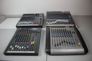 Thumbnail image of Job Lot 4 Ass Soundcraft Mixing Audio Equipment Faulty Spirit FX16 FX8 E8 Folio