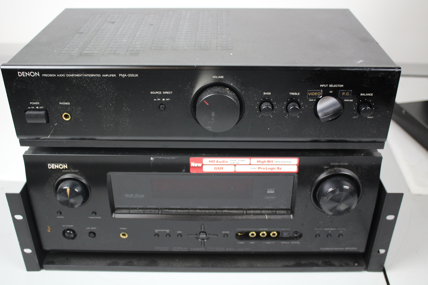 Image of Job Lot of Ass Audio Equipment Amplifiers Denon AMC DBX Faulty