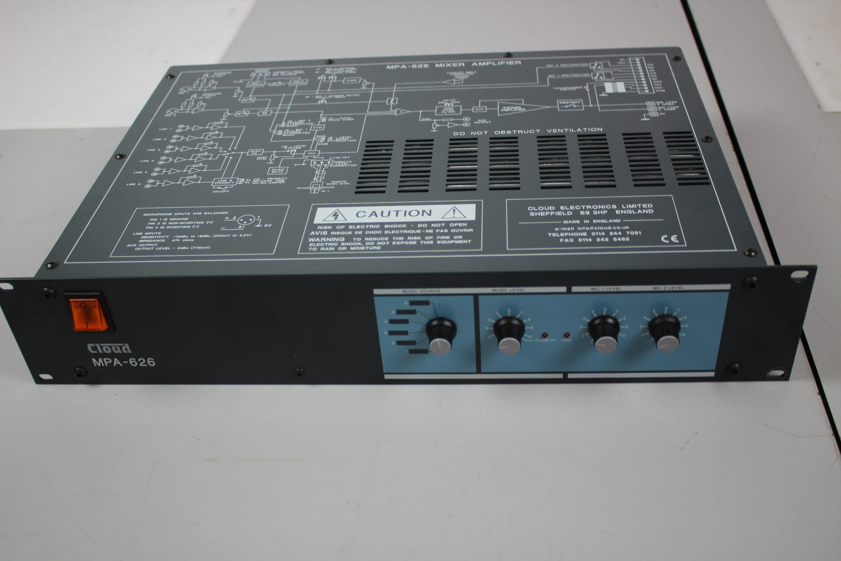 Image of Cloud MPA-626 Mixer/Amplifier