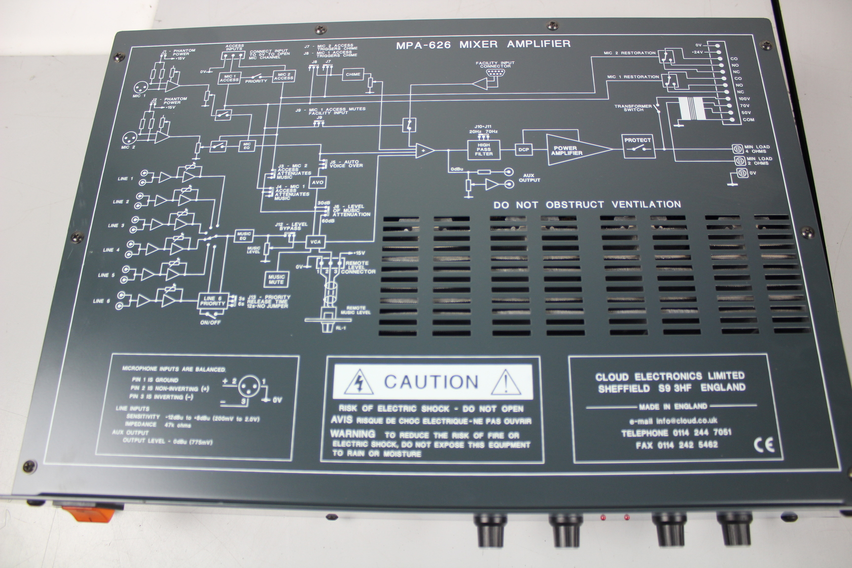 Image of Cloud MPA-626 Mixer/Amplifier