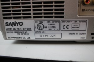 Thumbnail image of Sanyo PROxtraX  PLC-XB18B Multimedia Projector