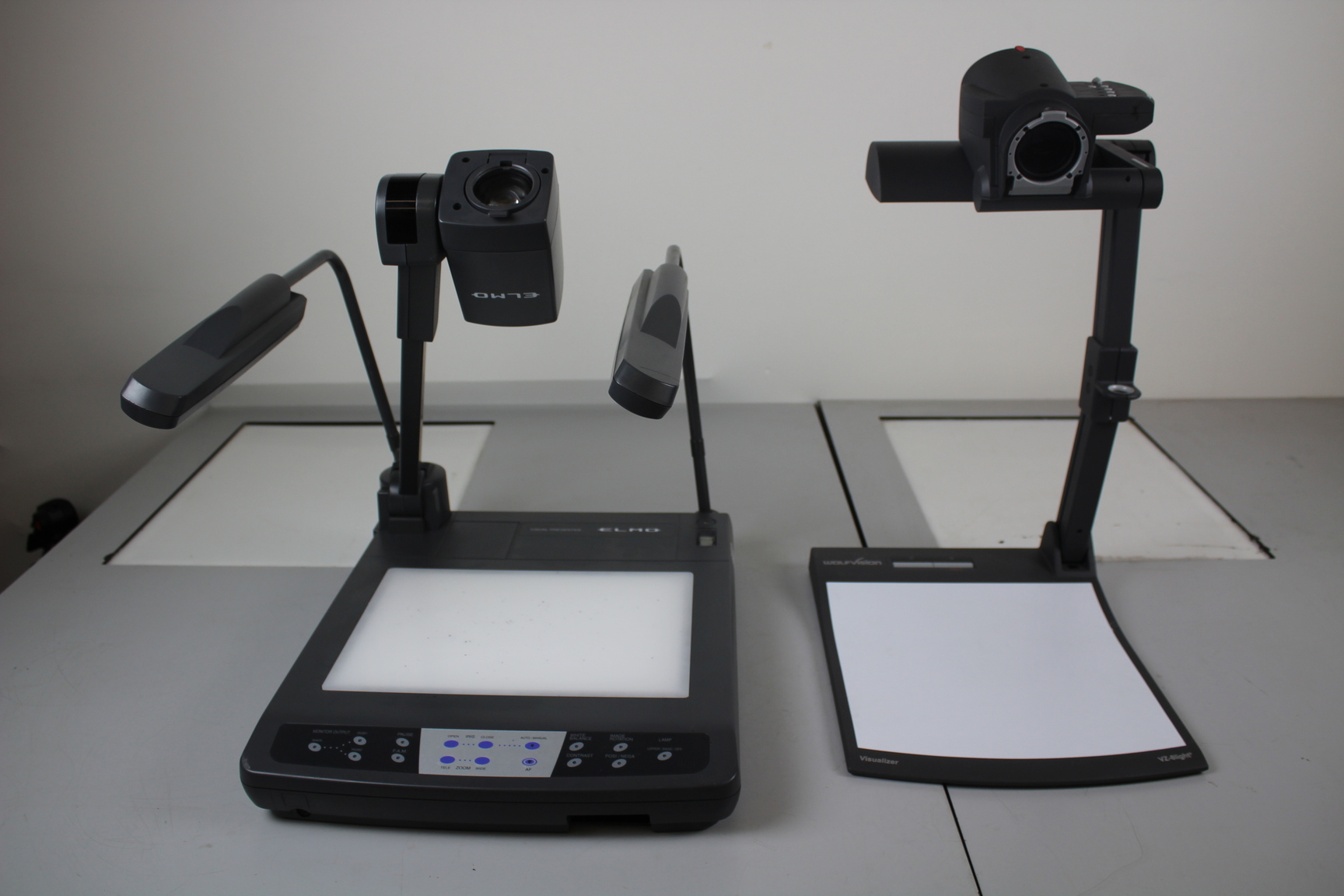Image of Pair of Overhead Projector Wolfvision Visualizer VZ-8light3 Elmo HG5600XG Faulty