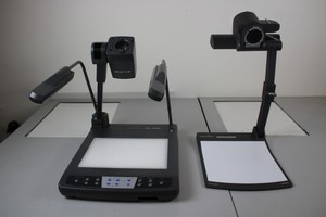 Thumbnail image of Pair of Overhead Projector Wolfvision Visualizer VZ-8light3 Elmo HG5600XG Faulty