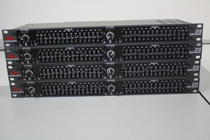 Thumbnail image of Lot of 4 DBX 215 Graphic Equalizer Graphic Equaliser Faulty