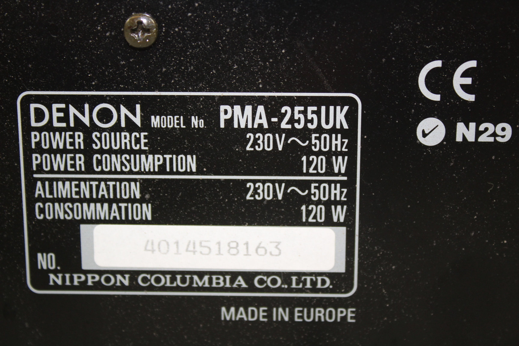 Image of Pair of Amplifiers Denon PMA-255UK Inter M PA-4000 Spares/Repair