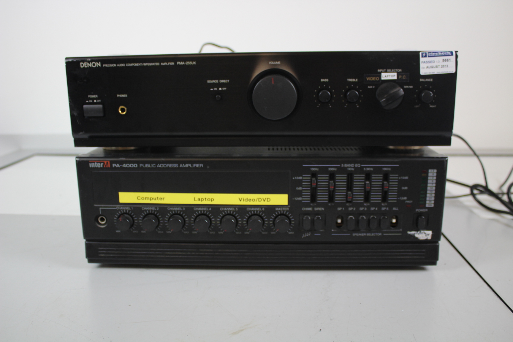 Image of Pair of Amplifiers Denon PMA-255UK Inter M PA-4000 Spares/Repair