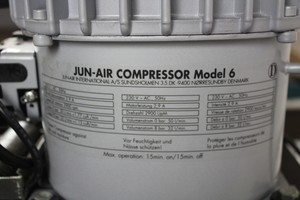 Thumbnail image of Jun-Air Jun Air Model 6 Compressor with Domnick Hunter Air Filter