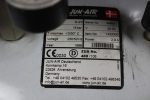 Thumbnail image of Jun-Air Jun Air Model 6-25 Compressor 