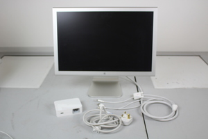 Thumbnail image of Apple A1081 Cinema Display 20" Aluminium LCD Monitor DVI Cables Faulty