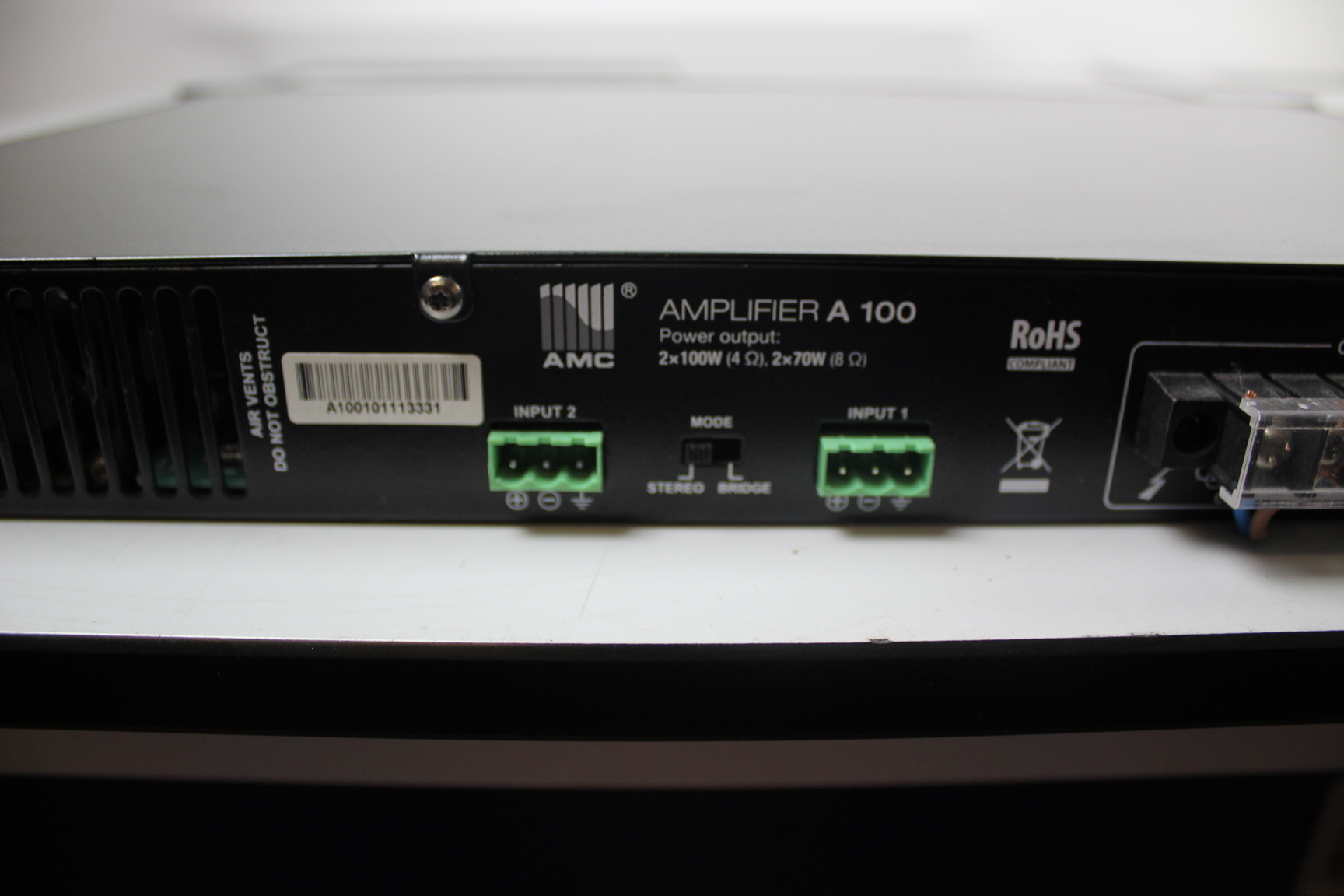 Image of AMC A 100 Power Amplifier