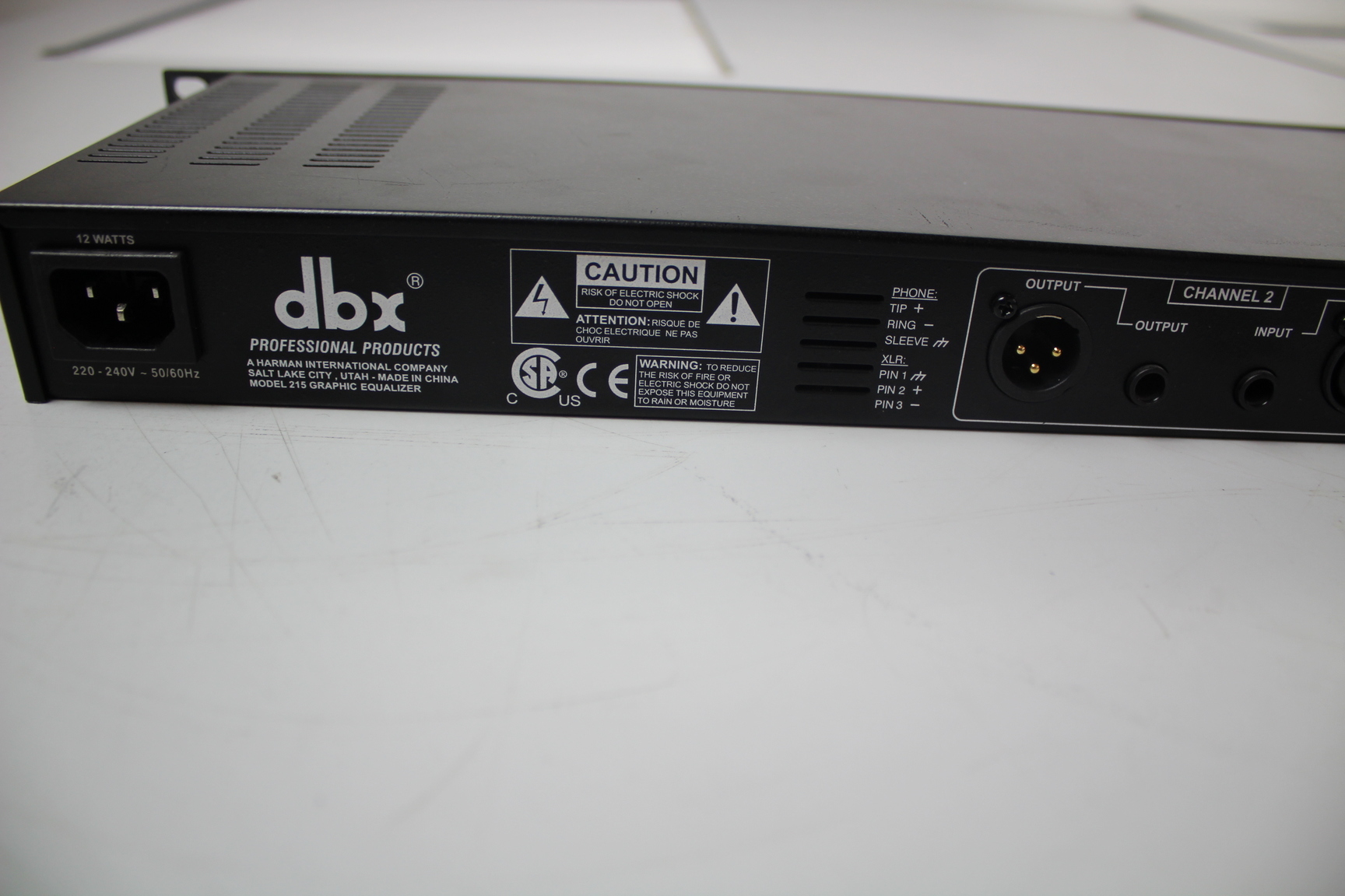 Image of DBX 215S Dual 15-Band Professional Quality Graphic EQ Equalizer