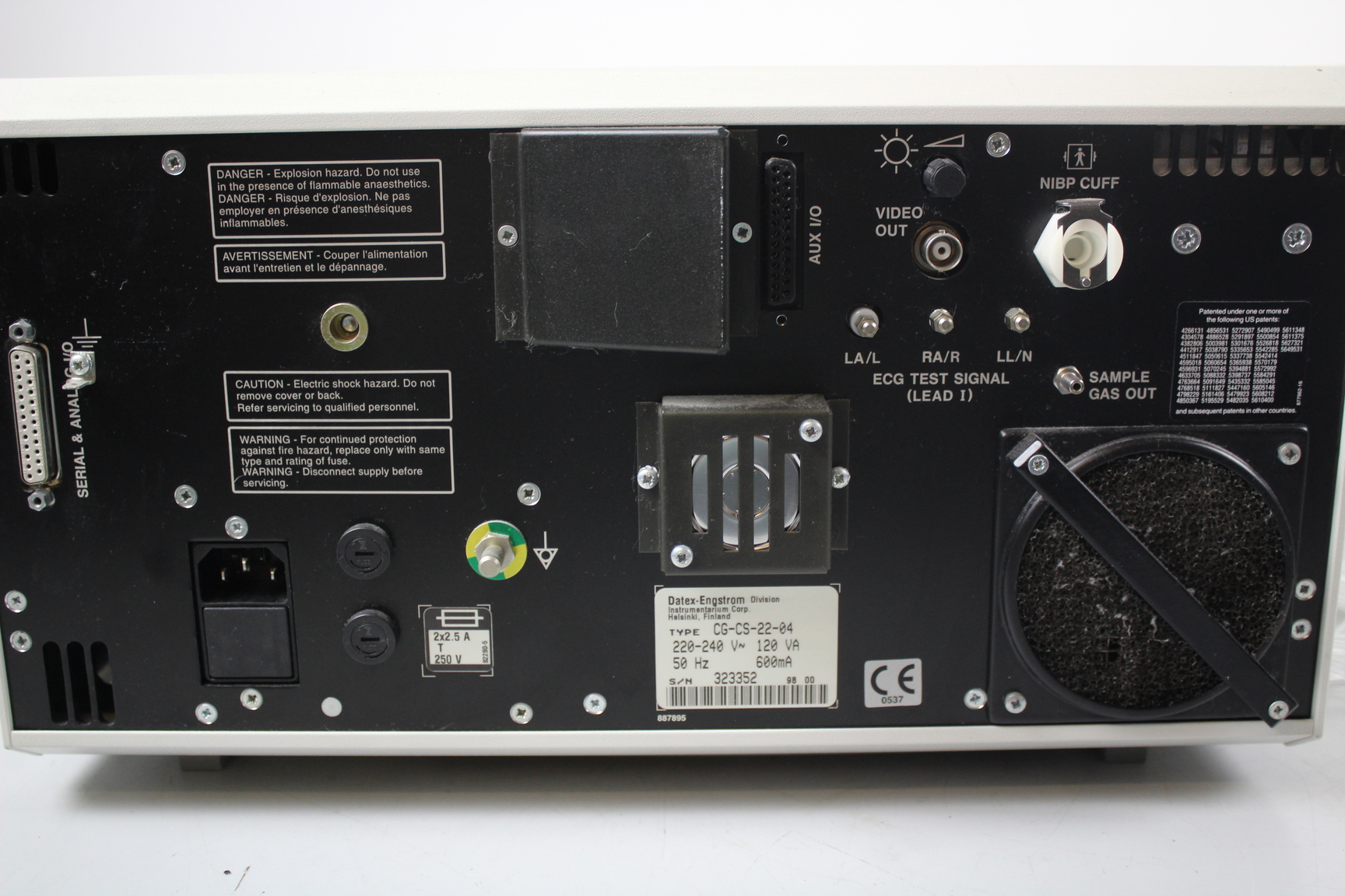 Image of Datex Engstrom Cardiocap II Monitor Lab Laboratory Medical