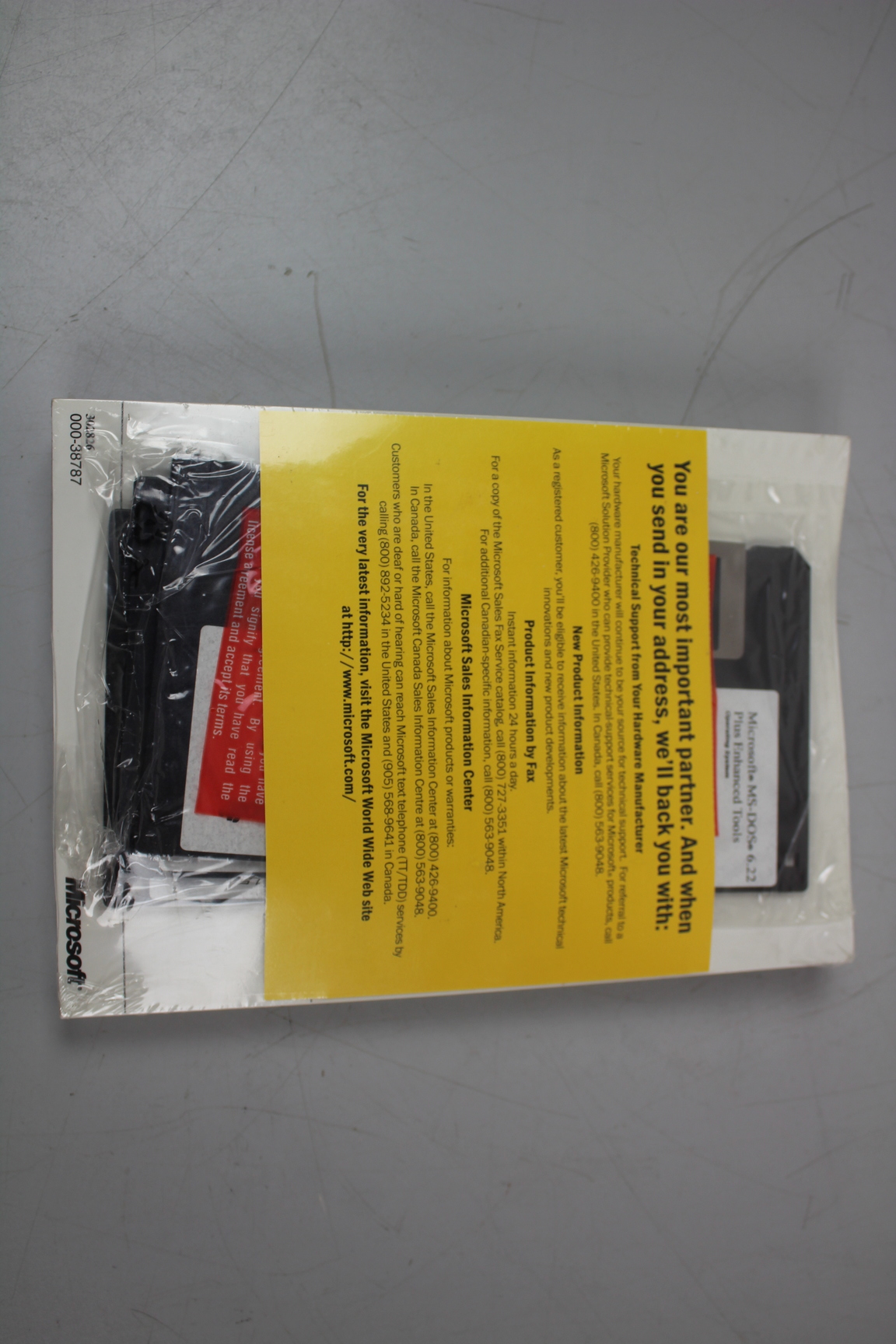 Image of Microsoft MS-DOS 6.22 Retro New Sealed + Small Business Financial Manager 97 New
