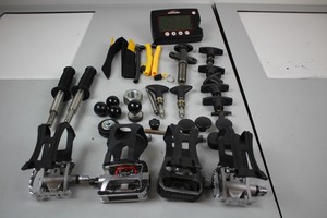 Thumbnail image of Assortment of Exercise/Spin Bike Parts Wattbike Monitor, Hand grips, Pedals etc 