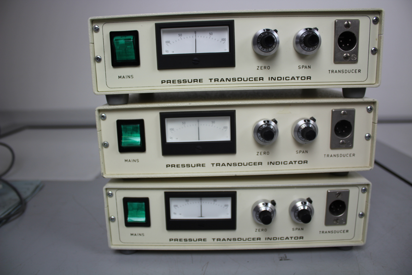 Image of Morgan Pressure Transducer Flow Heads and Indicator Modules x 3
