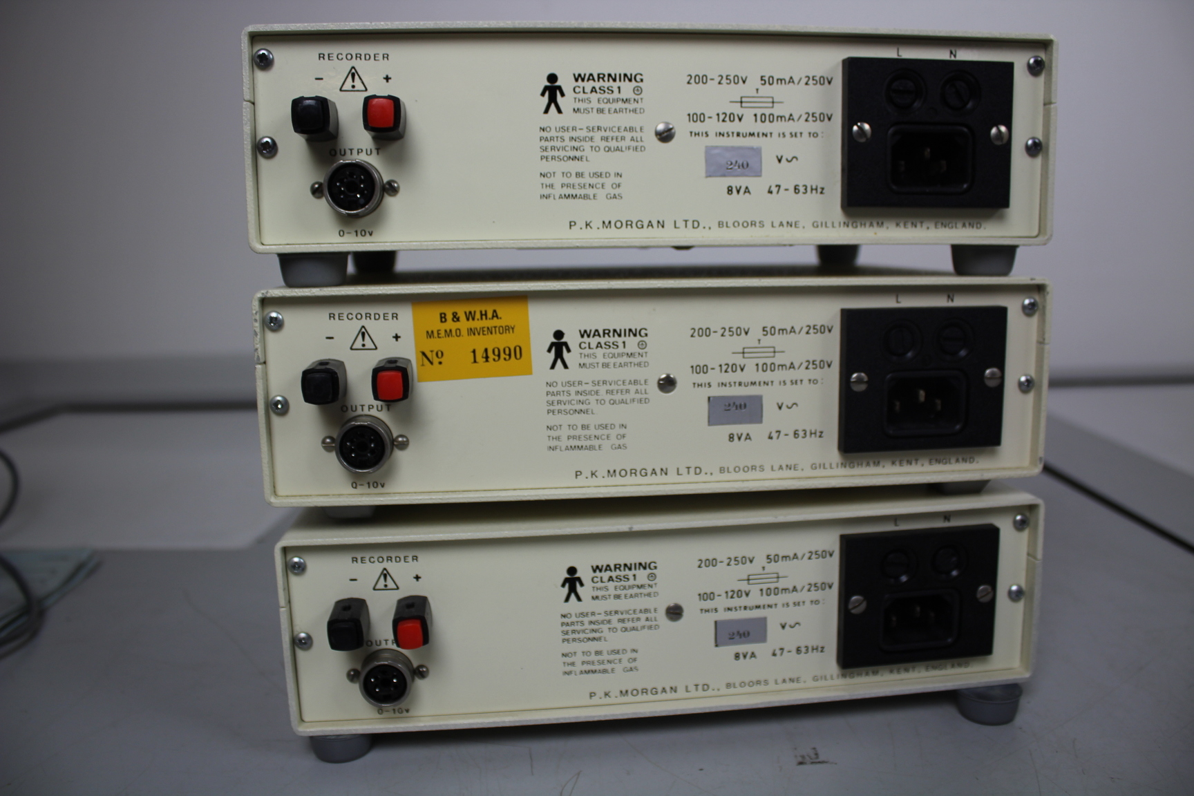 Image of Morgan Pressure Transducer Flow Heads and Indicator Modules x 3