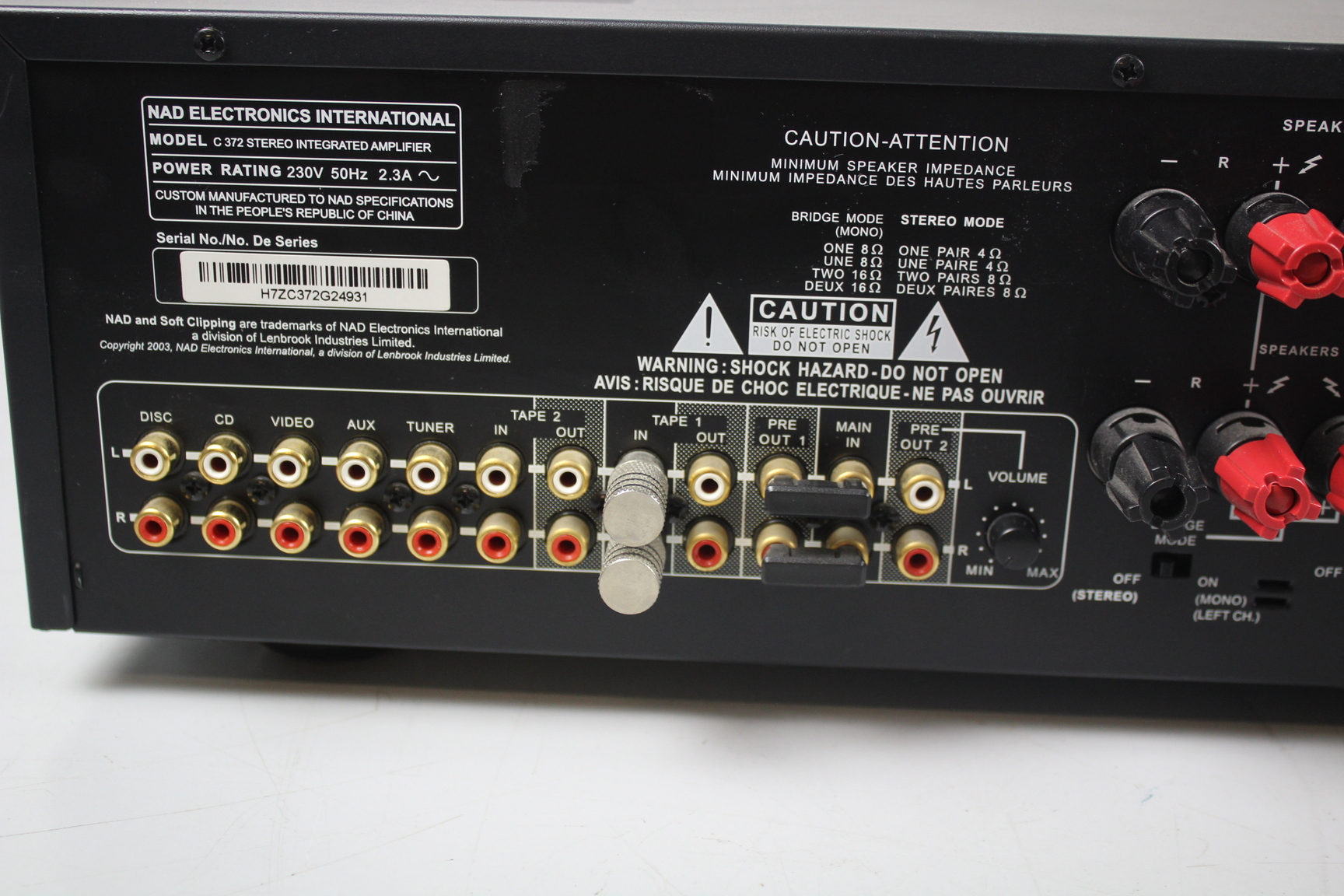 Image of NAD C372 Stereo Integrated Amplifier 