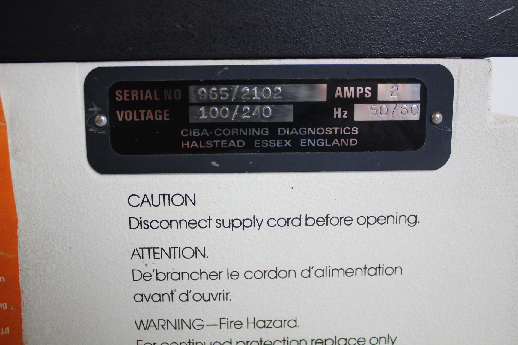 Image of Corning 965 Carbon Dioxide (co2 ) Analyser Spares or Repair.