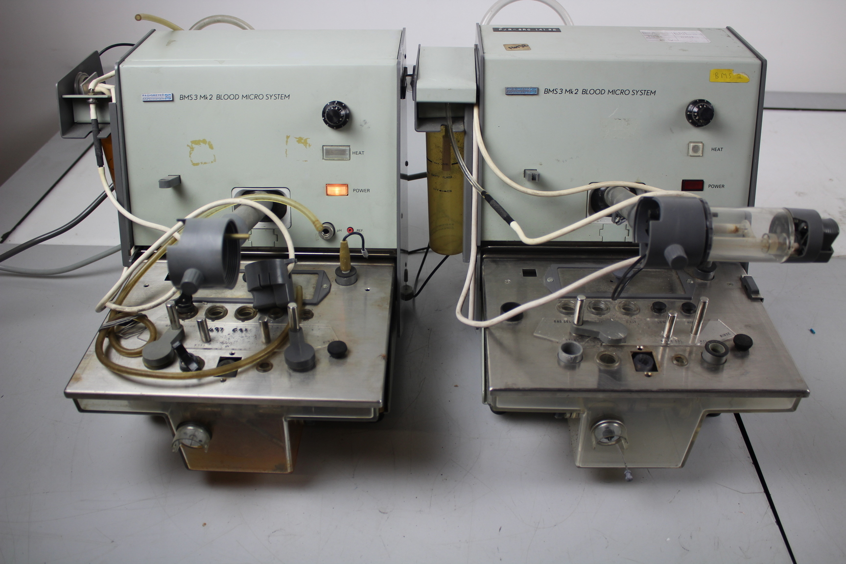 Image of Radiometer BMS3 MK2 Blood Micro System x 2, Spares / Repair Lab Equipment