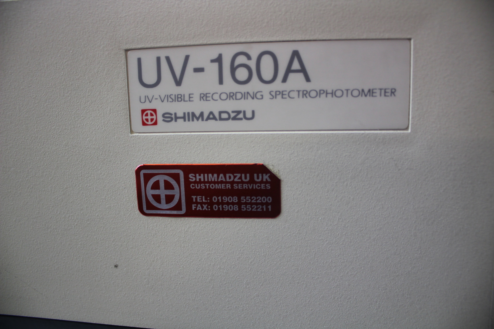 Image of Shimadzu Spectrophotometer UV-160A with Shimadzu Cell Positioner CPS-240A 