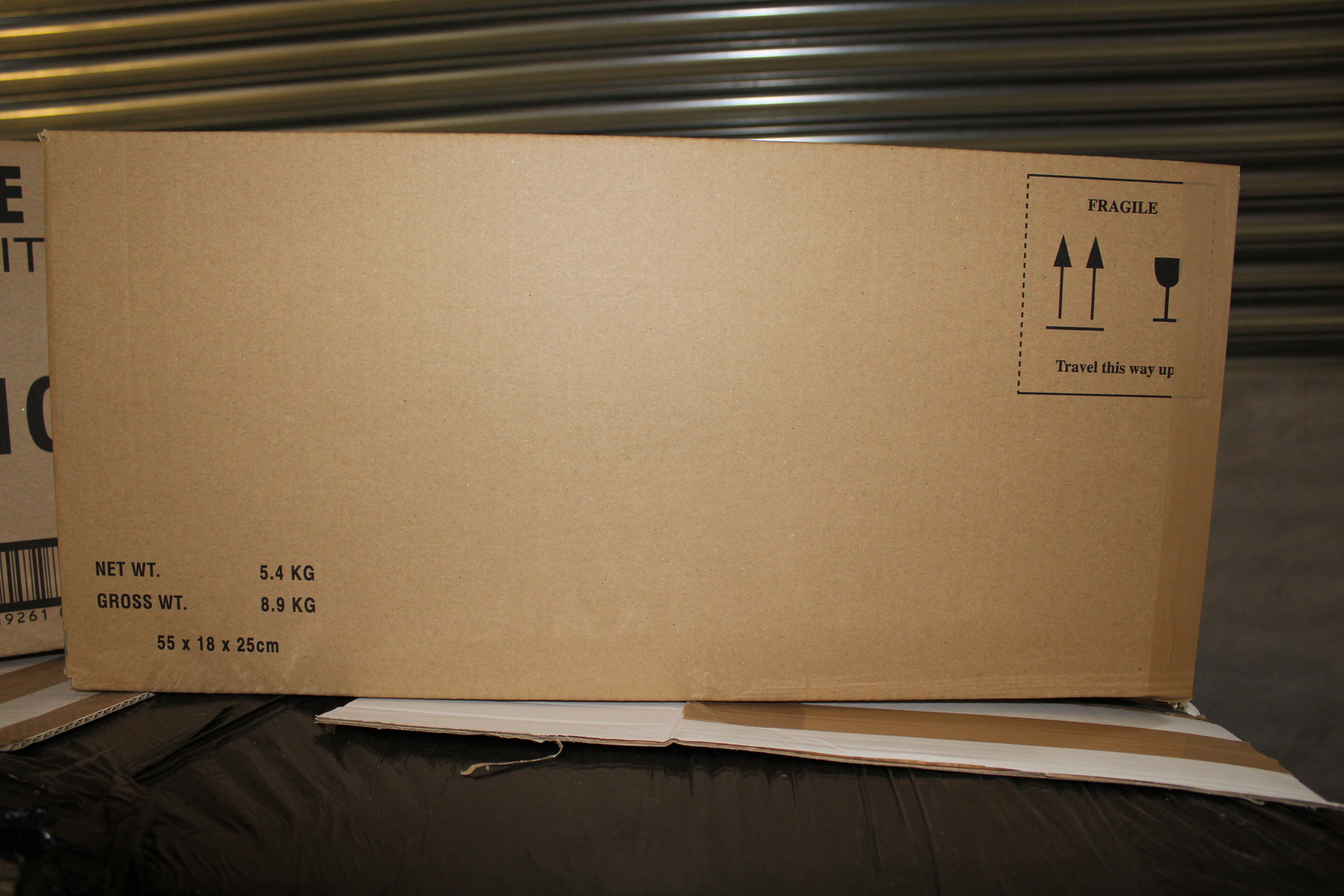 Image of Job Lot of Approx 850 Single Wall Cardboard Boxes in Two Dimensions