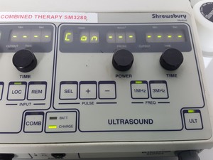 Thumbnail image of Shrewsbury Medical Combined Therapy Unit Model SM3280 Ultrasound Machine Lab