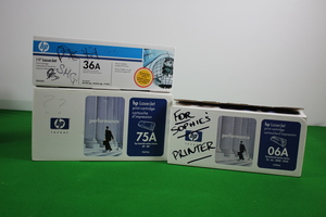 Thumbnail image of Job Lot 3 x HP Toners Laserjet Printer Cartridge 06A, 75A & 36A 92275A, C3906A,