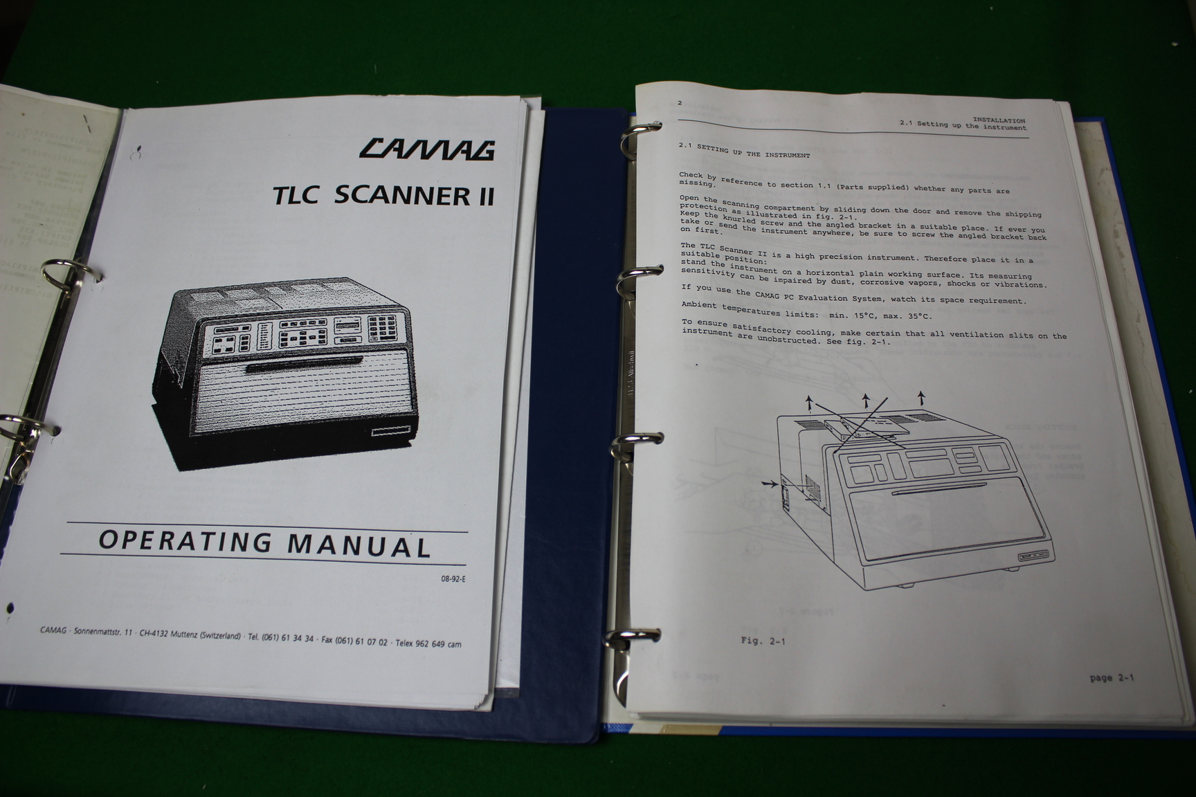 Image of  Camag TLC Scanner 11 for Thin Layer Chromatography with Instruction Manuals