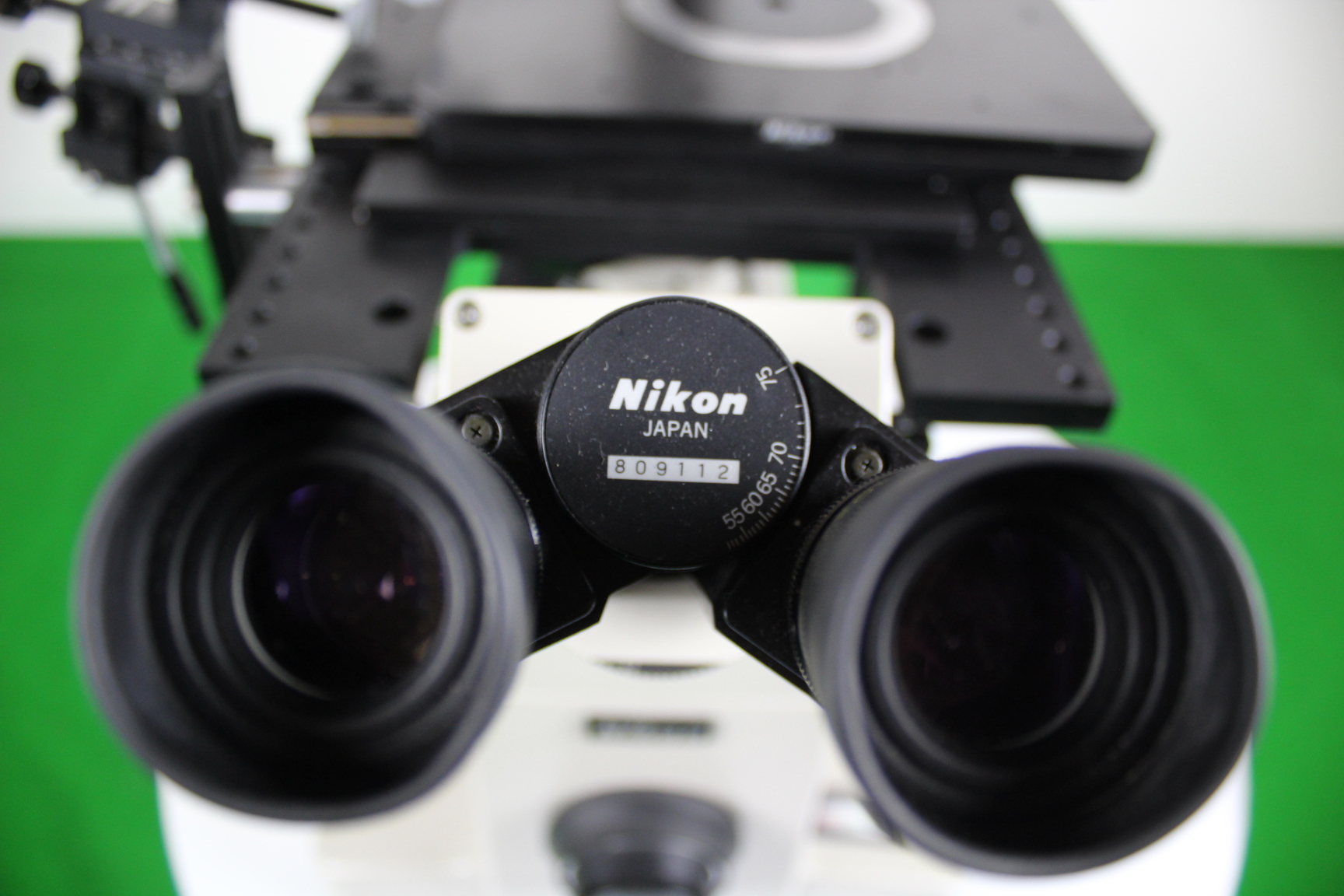 Image of Nikon Diaphot Inverted Microscope with Narishige Micromanipulators