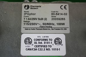 Thumbnail image of Pharmacia Biotech IPGphor Isoelectric Focusing System & 2 x  18cm Strip Holders