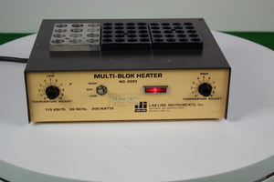 Thumbnail image of Lab-Line Instruments Multi-Blok Heater # 2093 115V 200W w/ 3 Blocks Working Lab 