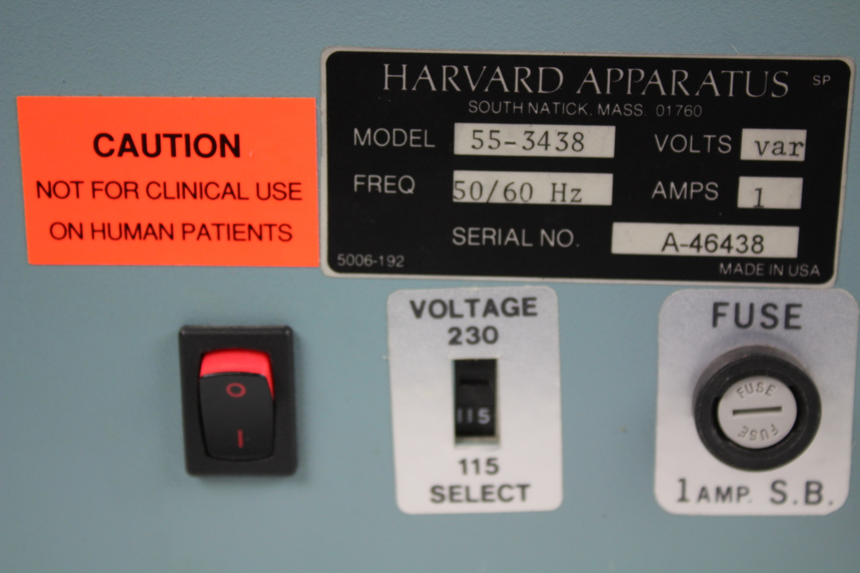 Image of Harvard Apparatus 683 Small Animal / Rodent Ventilator 55-3438  Vet 115 V