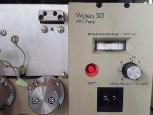 Thumbnail image of Waters HPLC 501 Pump, 717 plus Autosampler, 470 Detector (Spares/Repair) Lab