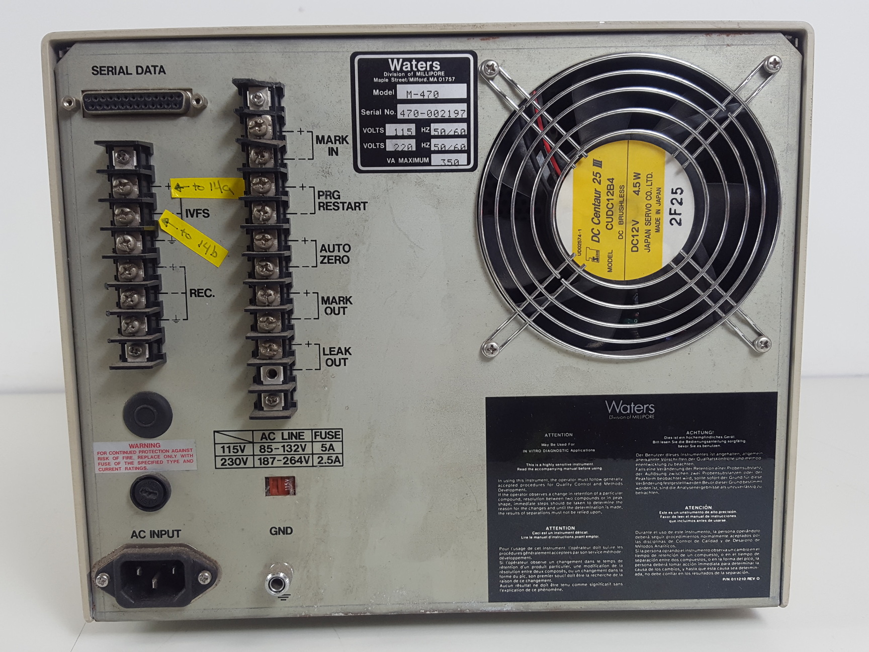 Image of Waters HPLC 501 Pump, 717 plus Autosampler, 470 Detector (Spares/Repair) Lab