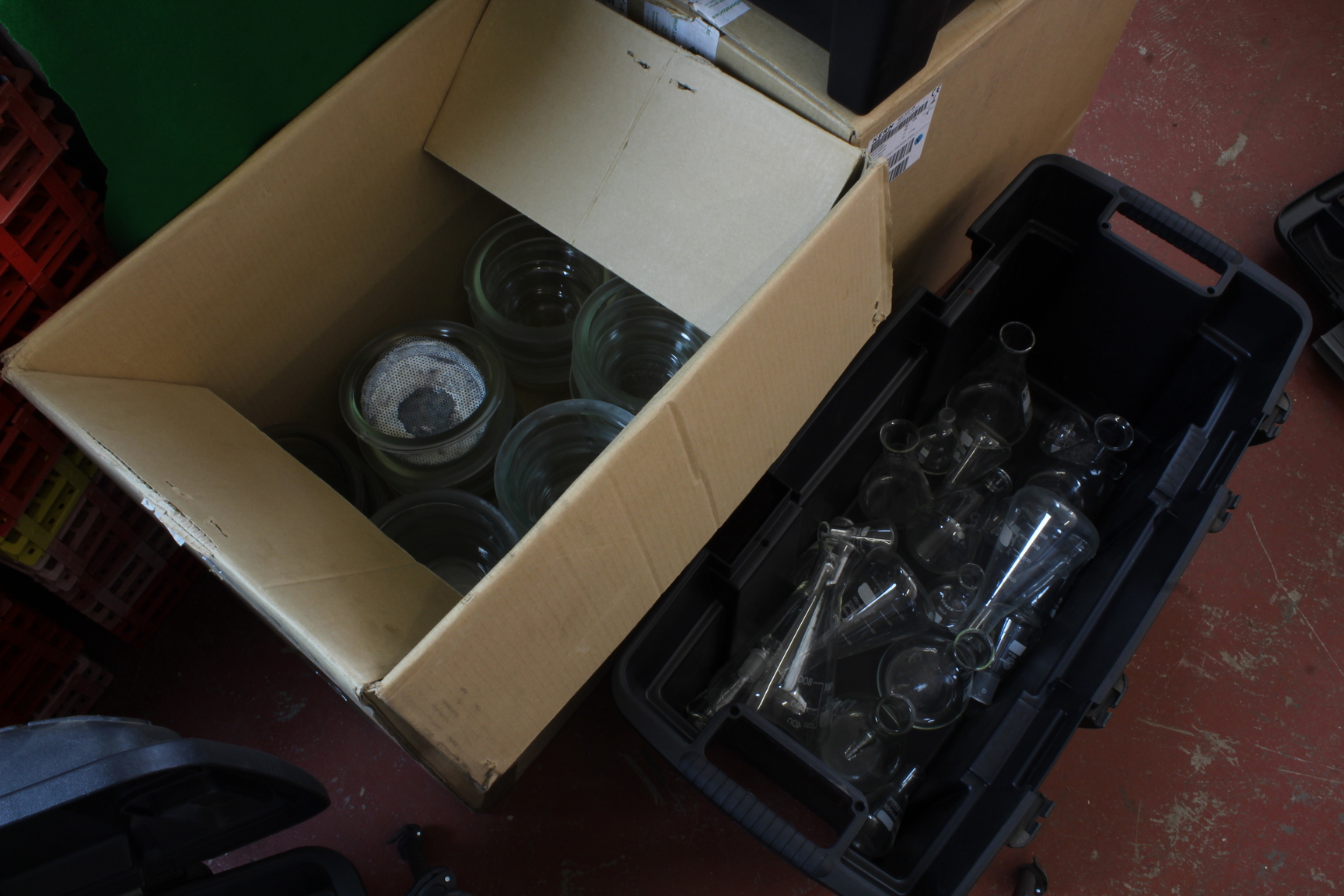 Image of Job Lot Teaching Laboratory Lab Glassware Schools Chemistry Flasks Test Tubes
