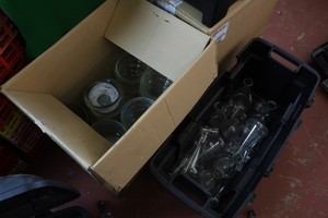 Thumbnail image of Job Lot Teaching Laboratory Lab Glassware Schools Chemistry Flasks Test Tubes