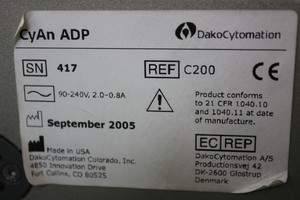 Thumbnail image of DakoCytomation Dako Cytomation Sheath Management System + CyAn ADP + Accessories